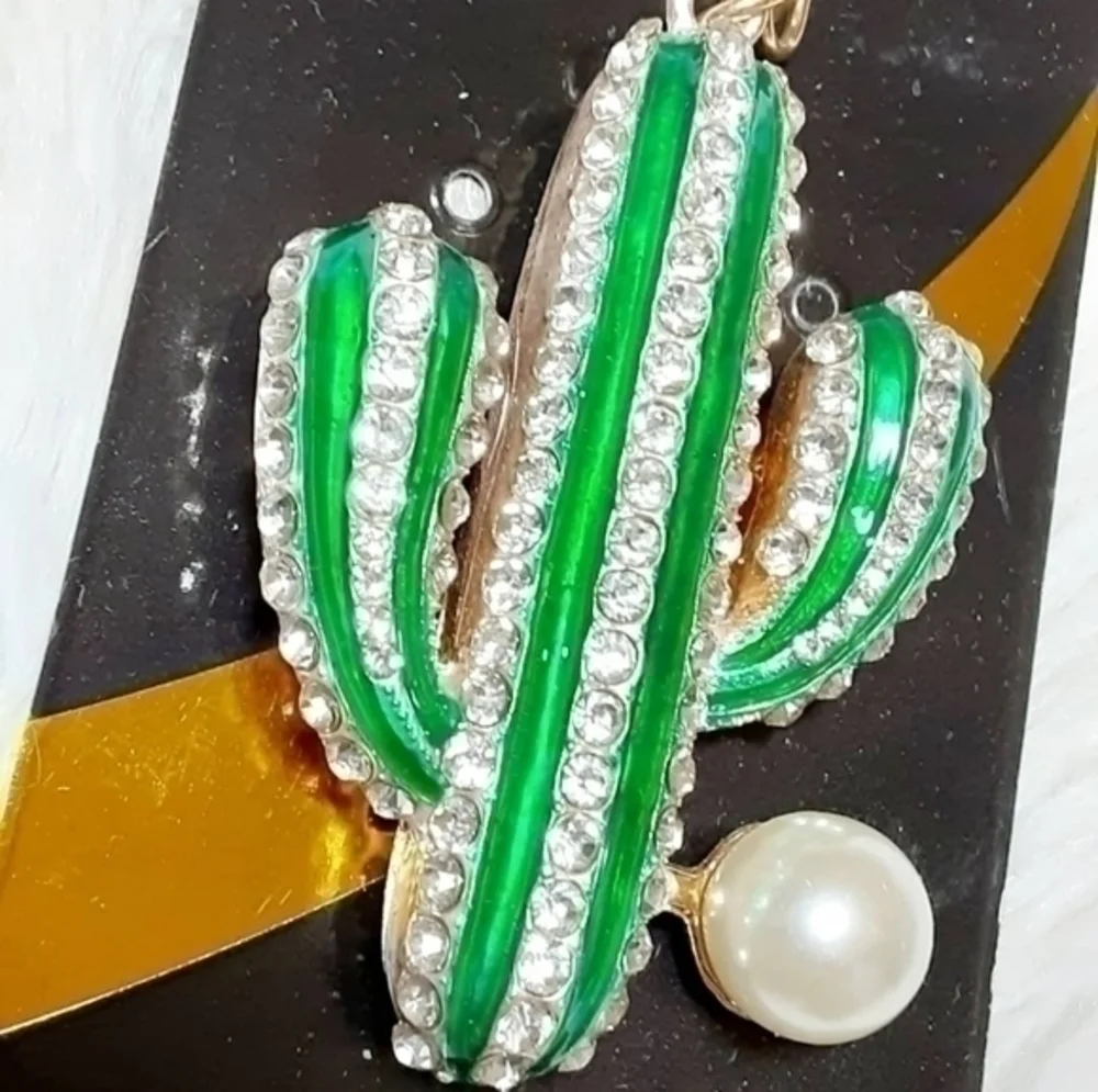 Cactus Bling Keychain